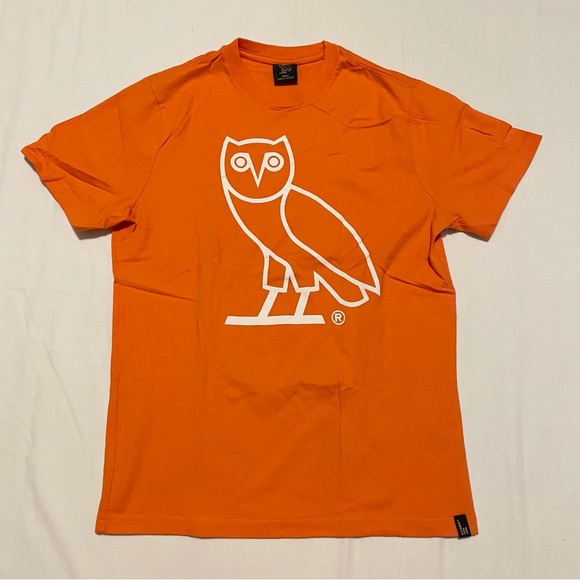 Ovo Orange Tshirt Men’s Size Small Owl Shirt - Picture 1 of 16